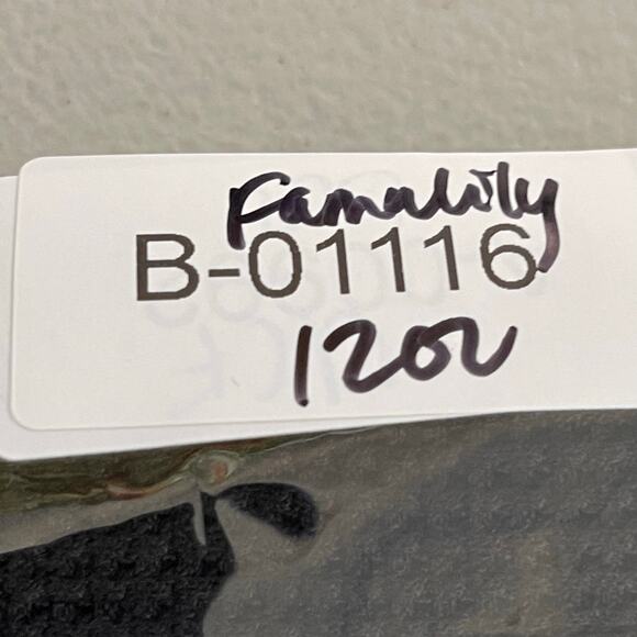 Famulily Thermal Top XL Black Split Neck Waffle Knit Cotton Blend - Picture 6 of 6